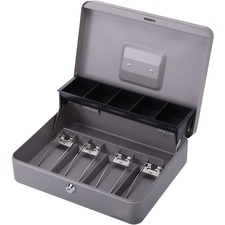 Sparco SPR 15507 Controller Cash Box - 5 Coin - Gray - 3.4 Height X 11