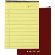 Tops TOP 99703 Docket Professional Wirebound Project Pads - 70 Sheets 