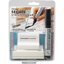 Shachihata XST 35303 Xstamper Secure Privacy Stamp Kit - 1 Impression 