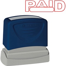 Sparco SPR 60022 Paid Red Title Stamp - Message Stamp - Paid - 1.75 Im