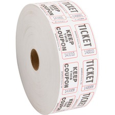 Sparco SPR 99210 Roll Tickets - White - 2000roll