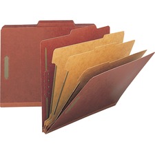 Nature NAT 01052 25 Tab Cut Letter Recycled Classification Folder - 8 