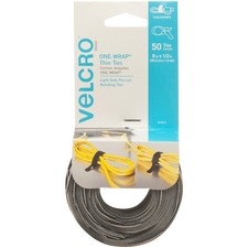 Velcro VEK 90924 Velcroreg; Brand One-wrapreg; Thin Ties, 8in X 12in, 