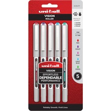 Uniball UBC 60381PP Uni-ball Vision Rollerball Pens - Fine Pen Point -