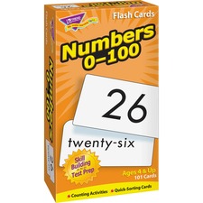 Trend TEP T53107 Trend Numbers 0-100 Flash Cards - Educational - 101  