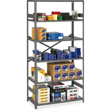 Tennsco TNN ESP62436MGY Commercial Shelf - 36 X 24 X 75 - 6 X Shelf(ve