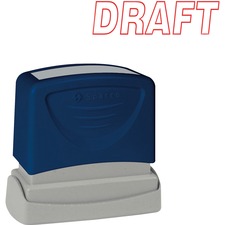 Sparco SPR 60017 Draft Red Title Stamp - Message Stamp - Draft - 1.75 