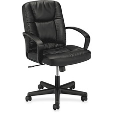 Hon BSX VL171SB11 Hon Mid-back Executive Chair - Black Softhread Leath