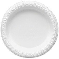 Tablemate TBL 6644WH Tablemate Party Expressions Plastic Plates - - Pl