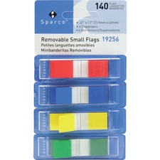 Sparco SPR 19256 Pop-up Removable Small Flags - 0.50 - Assorted - See-