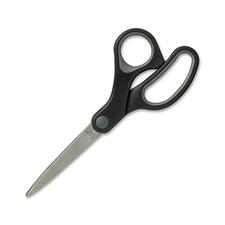 Sparco SPR 25225 Straight Rubber Handle Scissors - 7 Overall Length - 