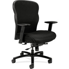 Hon BSX VL705VM10 Hon Wave Mesh Big And Tall Chair - Black Fabric Seat