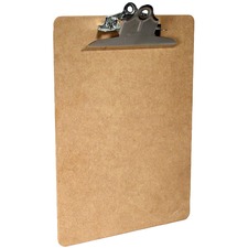 Saunders SAU 05612 Saunders Brown Hardboard Clipboards - 1 Clip Capaci