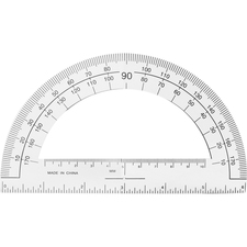 Sparco SPR 01490 Professional Protractor - Plastic - Clear - 1 Each