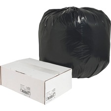 Nature NAT 00996 Black Low-density Recycled Can Liners - Large Size - 