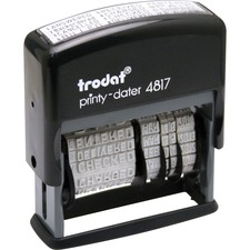 U. USS E4817 Trodat 12-message Business Stamp - Messagedate Stamp - An