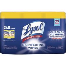 Reckitt 19200-84251 Lysol Lemonlime Disinfecting Wipes - Wipe - Lemon,