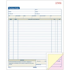 Tops ABF TC8131 Adams 3-part Carbonless Purchase Order Book - Tape Bou