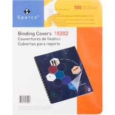 Sparco SPR 18202 Presentation Cover - 8 34 X 11 14 - Plastic - Clear -