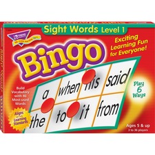 Trend TEP T6064 Trend Sight Words Bingo Game - Themesubject: Learning 