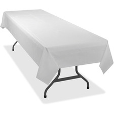 Tablemate TBL 549WH Tablemate Heavy-duty Plastic Table Covers - 108 Le