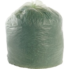 Stout STO E4860E85 Ecosafe Trash Bags - 64 Gal - 48 Width X 60 Length 