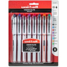 Uniball UBC 90199PP Uni-ball Vision Elite Rollerball Pen Assorted Colo