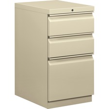 Hon HON 33720RL Hon Brigade Mobile Pedestal, 19-78d - 3-drawer - 15 X 