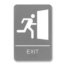 U. USS 5402 Headline Ada Plastic Exit Sign - 1 Each - Exit Printmessag