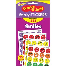 Trend TEP T83903 Trend Smiles Stinky Stickers Variety Pack - Scented, 