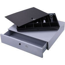 Sparco SPR 15504 Removable Tray Cash Drawer - Gray - 3.8 Height X 17.8