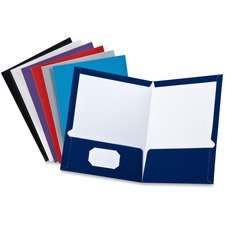 Tops OXF 51730 Oxford Letter Pocket Folder - 8 12 X 11 - 100 Sheet Cap