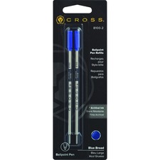 A CRO 81002 Cross Universal Ballpoint Pen Refill - Broad Point - Blue 