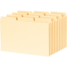 Tops OXF B533 Esselte Blank Index Card File Guide - 5 Tab Height X 3 T