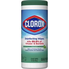 The CLO 01593CT Clorox Disinfecting Cleaning Wipes - Bleach-free - Rea