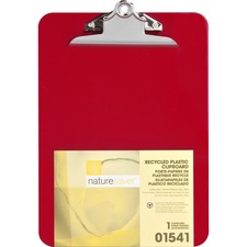 Nature NAT 01541 Recycled Plastic Clipboards - 1 Clip Capacity - 8 12 