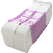 Sparco SPR BS2000WK White Kraft Aba Bill Straps - 1000 Wrap(s)total $2