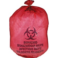 Medical MHM MDRB142755 Medegen Mhms Red Biohazard Infectious Waste Bag