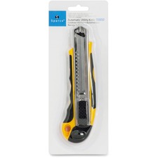 Sparco SPR 15850 Automatic Utility Knife - Metal Blade - Heavy Duty - 