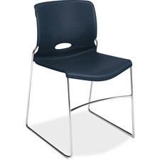 Hon HON 4041RE Hon Olson Stacking Chair, 4-pack - Regatta Plastic Seat