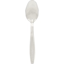 Solo SCC GDC7TS0090 Solo Extra Heavyweight Cutlery Clear Teaspoons - 1