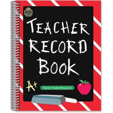 Teacher TCR 2119 Chalkboard Teacher Record Book - 32 Sheet(s) - Spiral