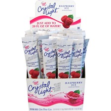 Heinz KRF 7980 Crystal Light On-the-go Raspberry Mix Sticks - Powder -