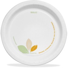 Solo SCC OFMP9J7234 Bare Paper Dinnerware 8-12 Plates - - Paper - Micr