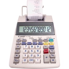 Sharp EL1750V El-1750v 12 Digit Printing Calculator - Dual Color Print