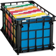 Tops OXF 27570 Pendaflex Oxford Stackable File Crate - External Dimens