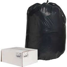 Nature NAT 00995 Black Low-density Recycled Can Liners - Extra Large S