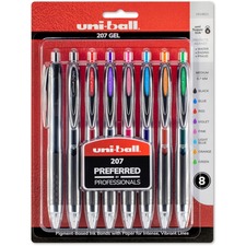 Uniball UBC 40110 Uni-ball 207 Retractable Gel - Medium Pen Point - 0.