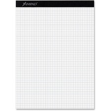 Tops TOP 20210 Ampad Quad-ruled Double Sheet Writing Pads - 100 Sheets