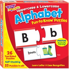 Trend TEP 36010 Trend Upperlowercase Alphabet Puzzle Set - 3+52 Piece